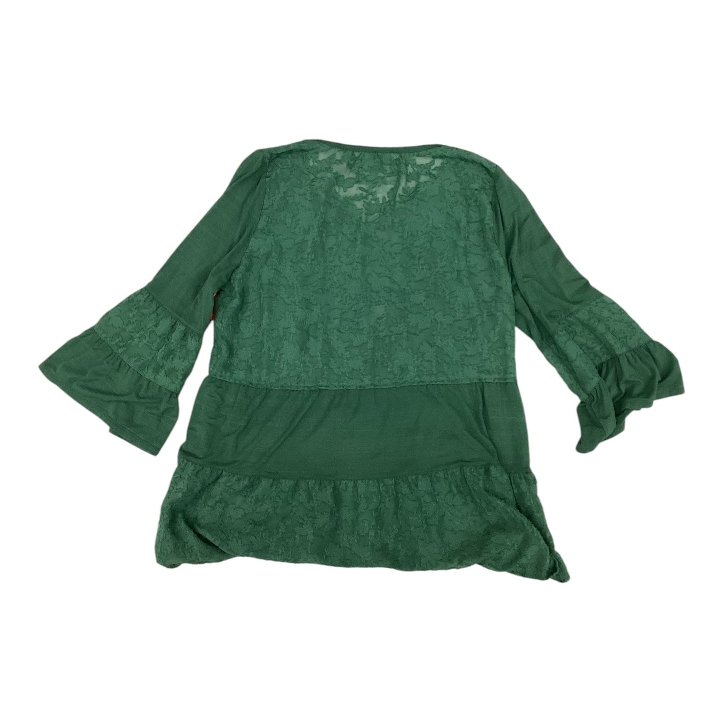 Blouse Long Sleeve By Cupio In Green, Size: Xl