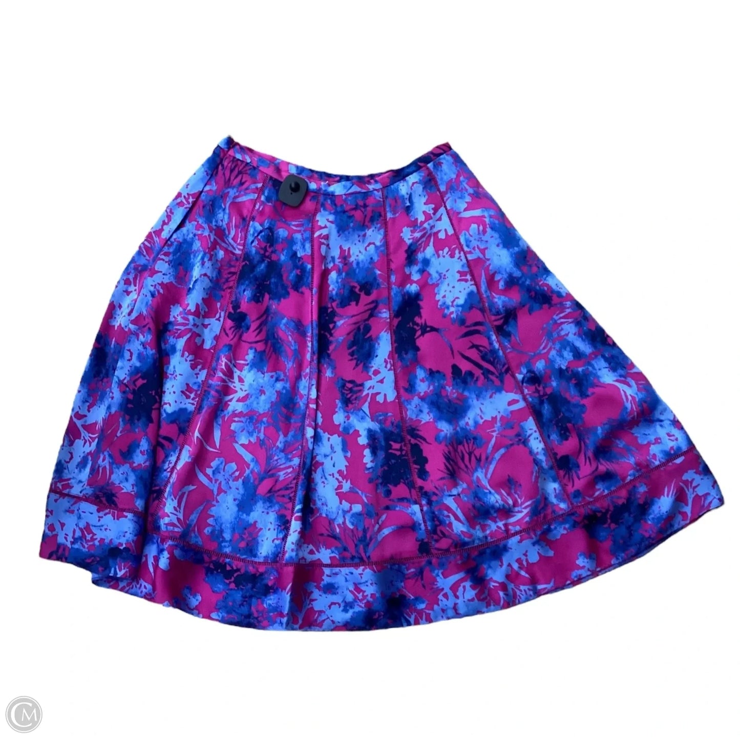 Skirt Midi By Banana Republic In Blue & Pink, Size: 10