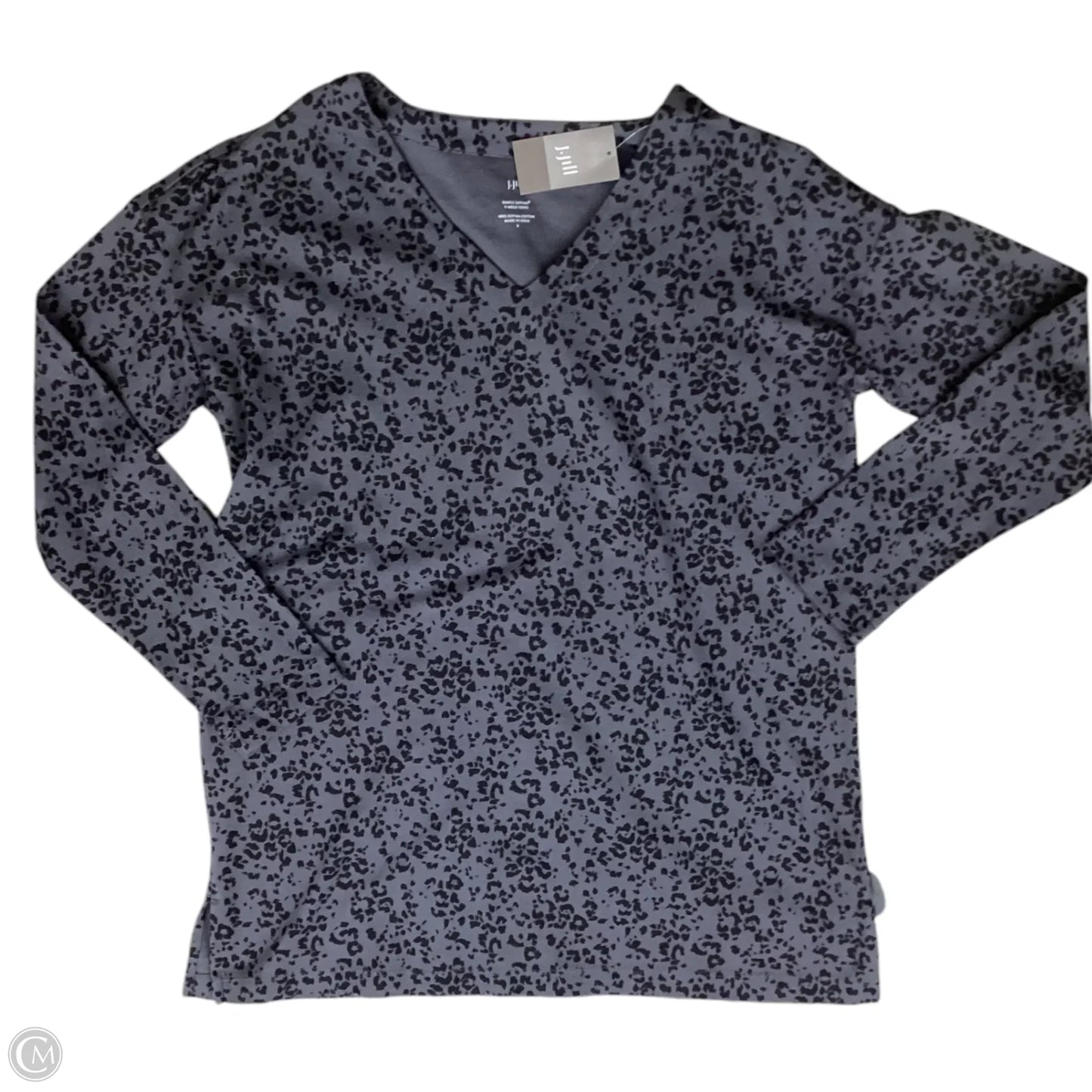 Top Long Sleeve By J. Jill In Animal Print, Size: S