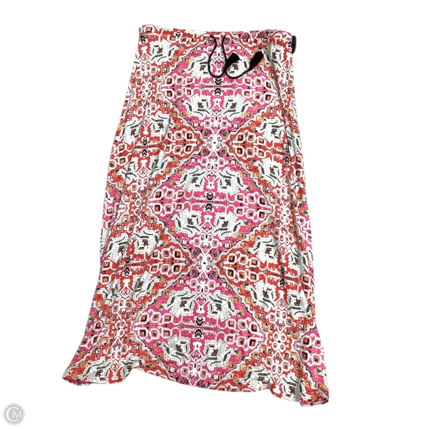 Skirt Maxi By J. Jill In Orange & Pink, Size: S