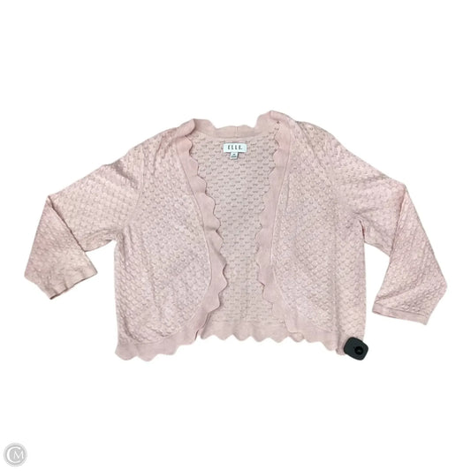 Cardigan By Elle In Pink, Size: 1x