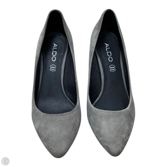 Shoes Heels Kitten By Aldo In Grey, Size: 8