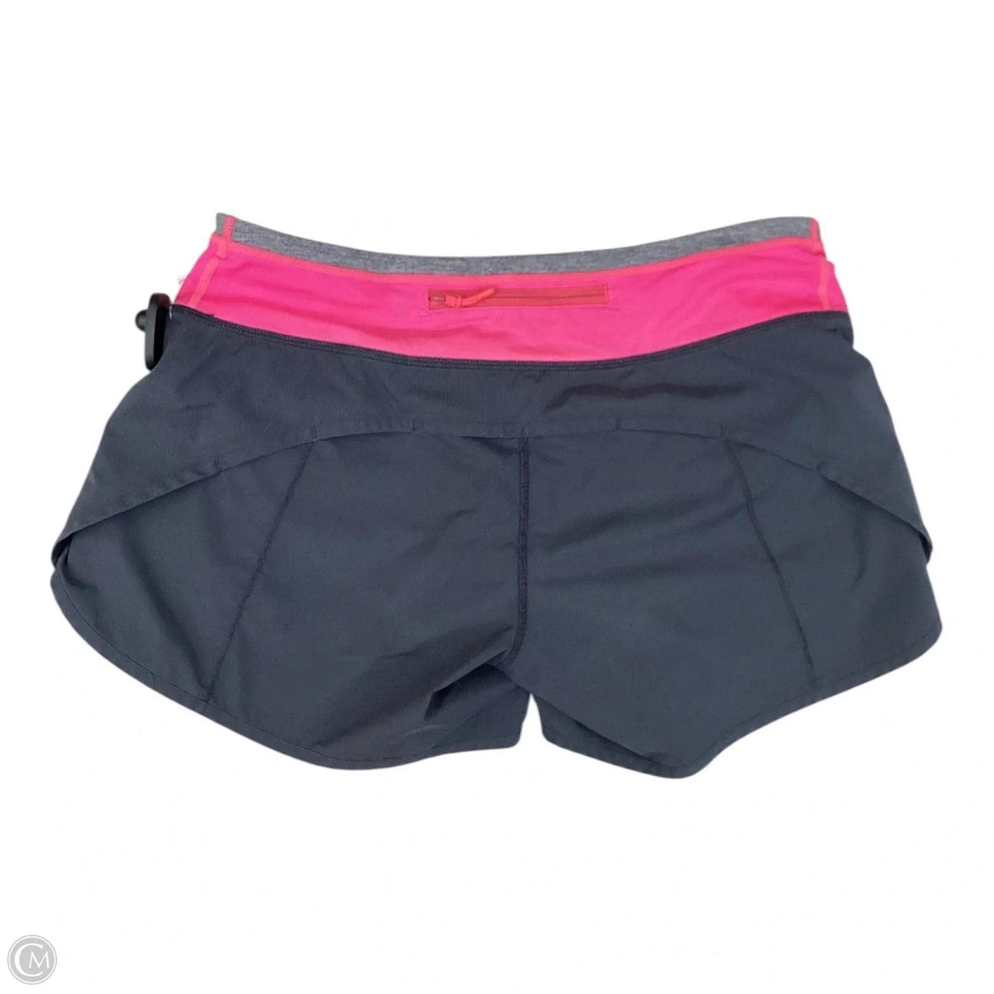 Athletic Shorts By Lululemon In Grey & Pink, Size: 6
