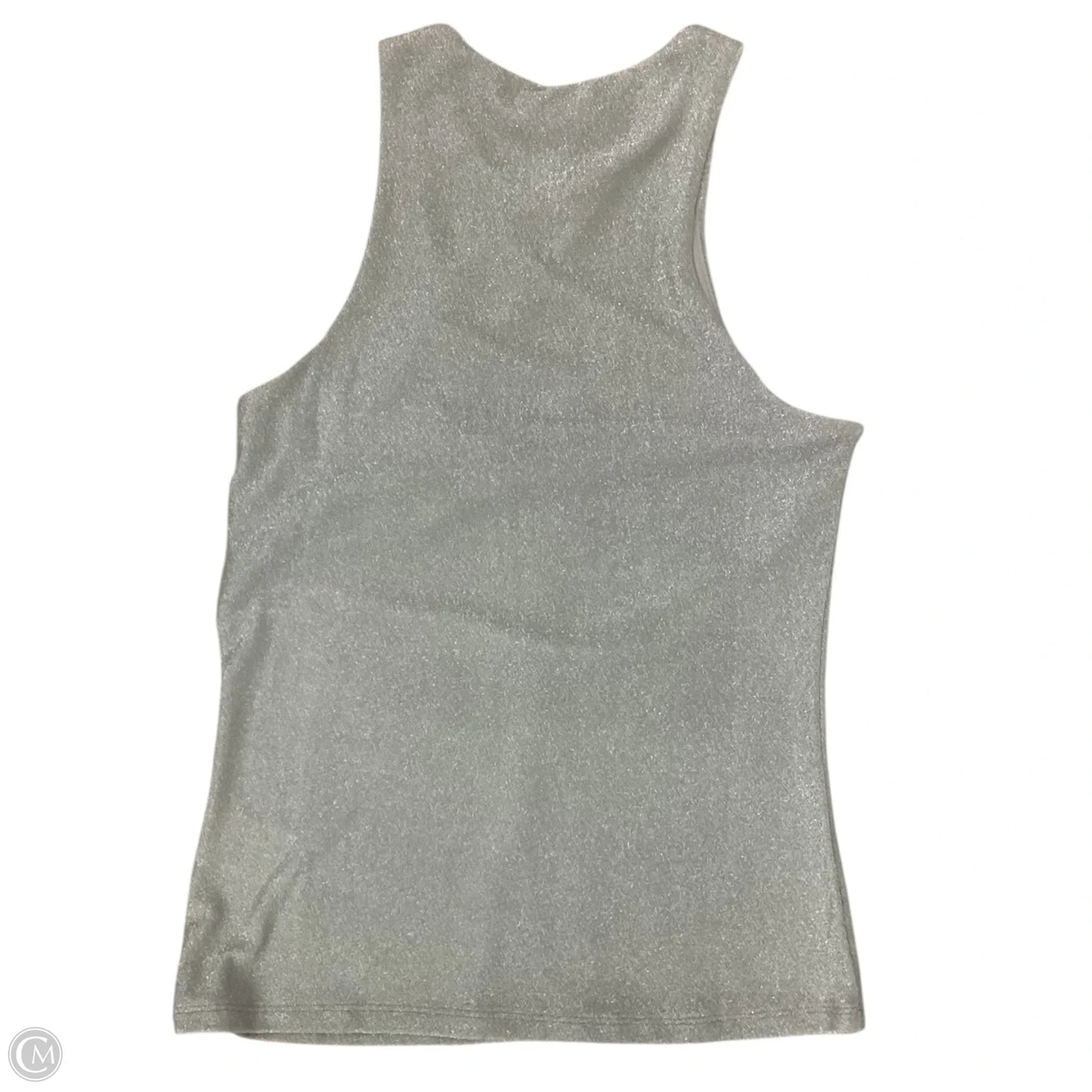 Top Sleeveless By H&m In Silver, Size: S