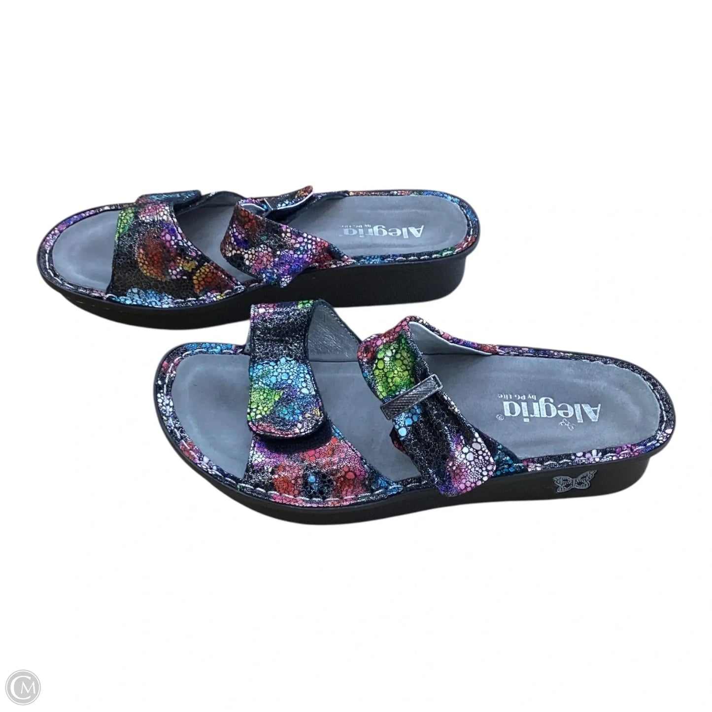 Sandals Heels Platform By Alegria In Multi-colored, Size: 8.5
