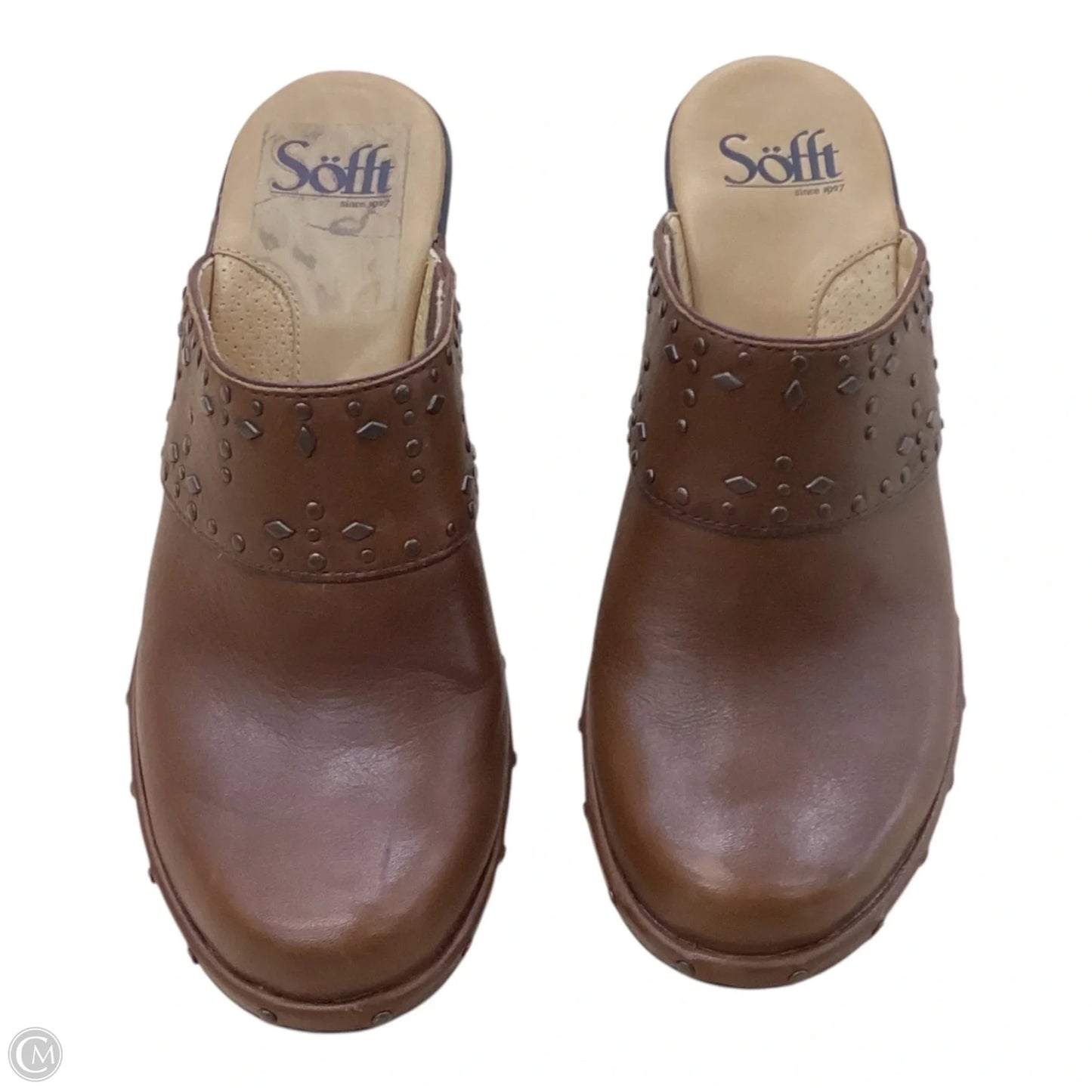 Shoes Heels Block By Sofft In Brown, Size: 7