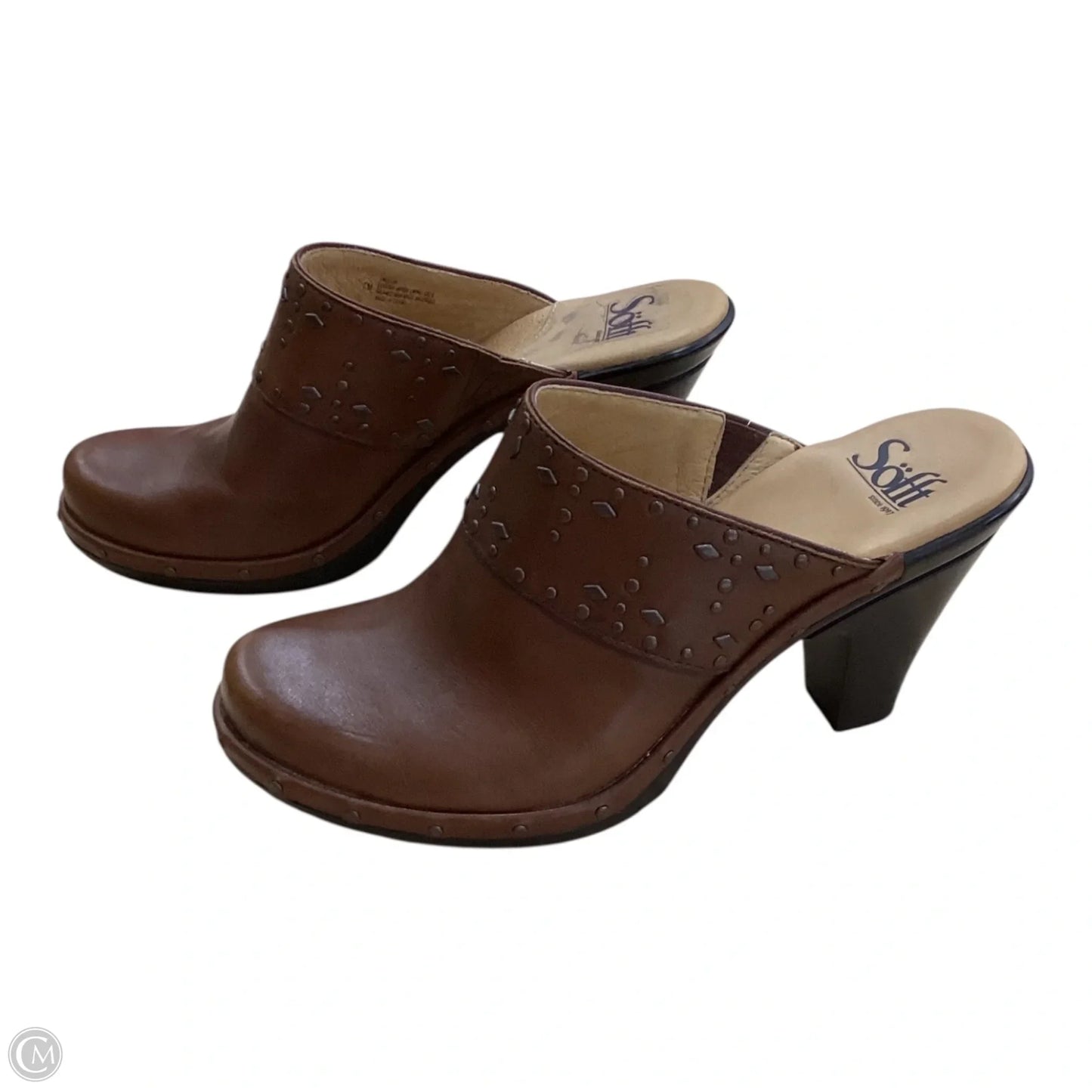 Shoes Heels Block By Sofft In Brown, Size: 7