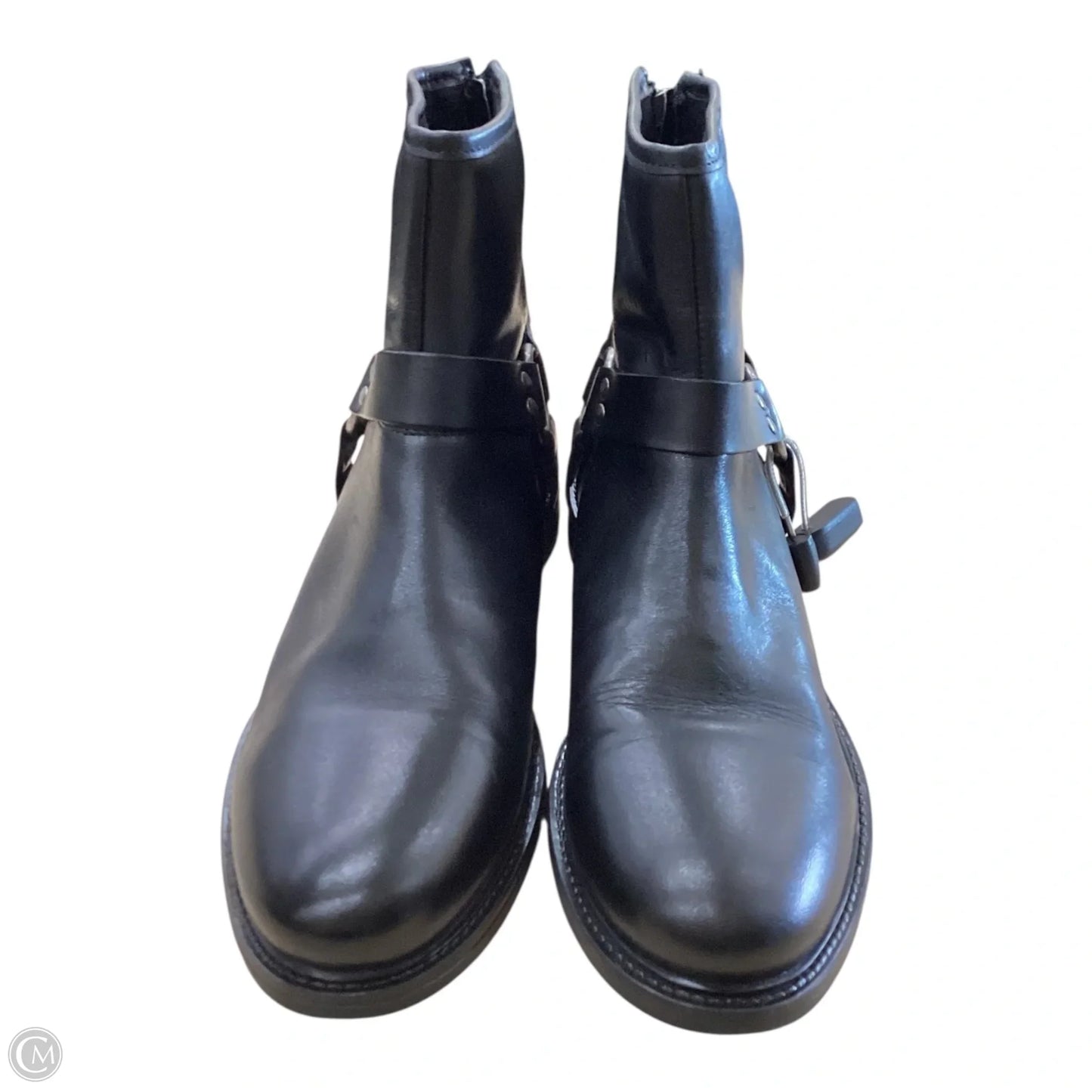 Boots Ankle Flats By Clothes Mentor In Black, Size: 9