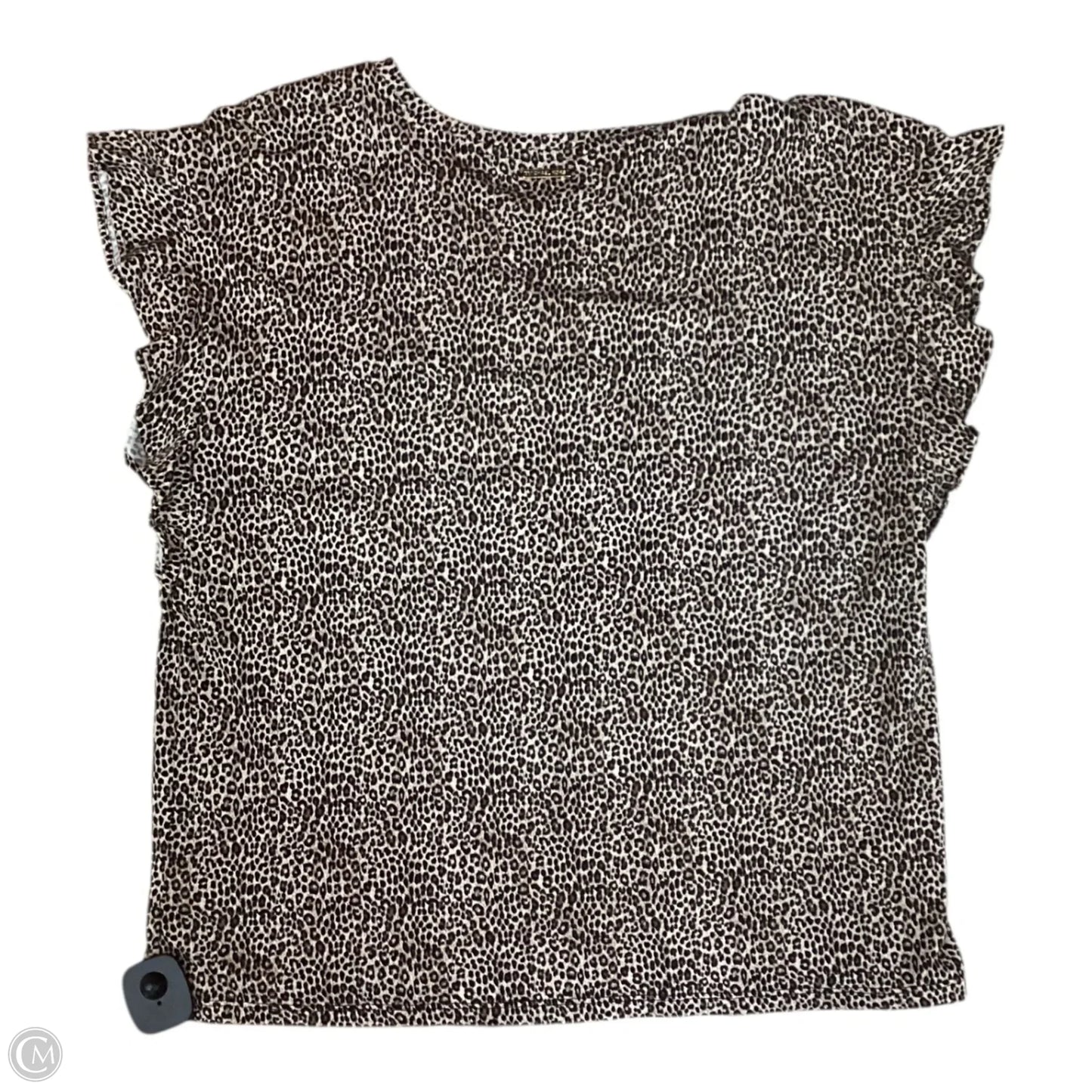 Top Short Sleeve By Michael By Michael Kors In Animal Print, Size: Xl