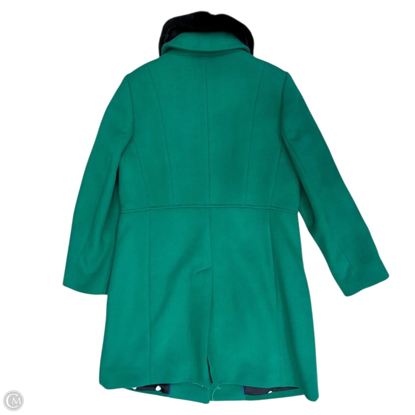 Coat Wool By Talbots In Green, Size: 12