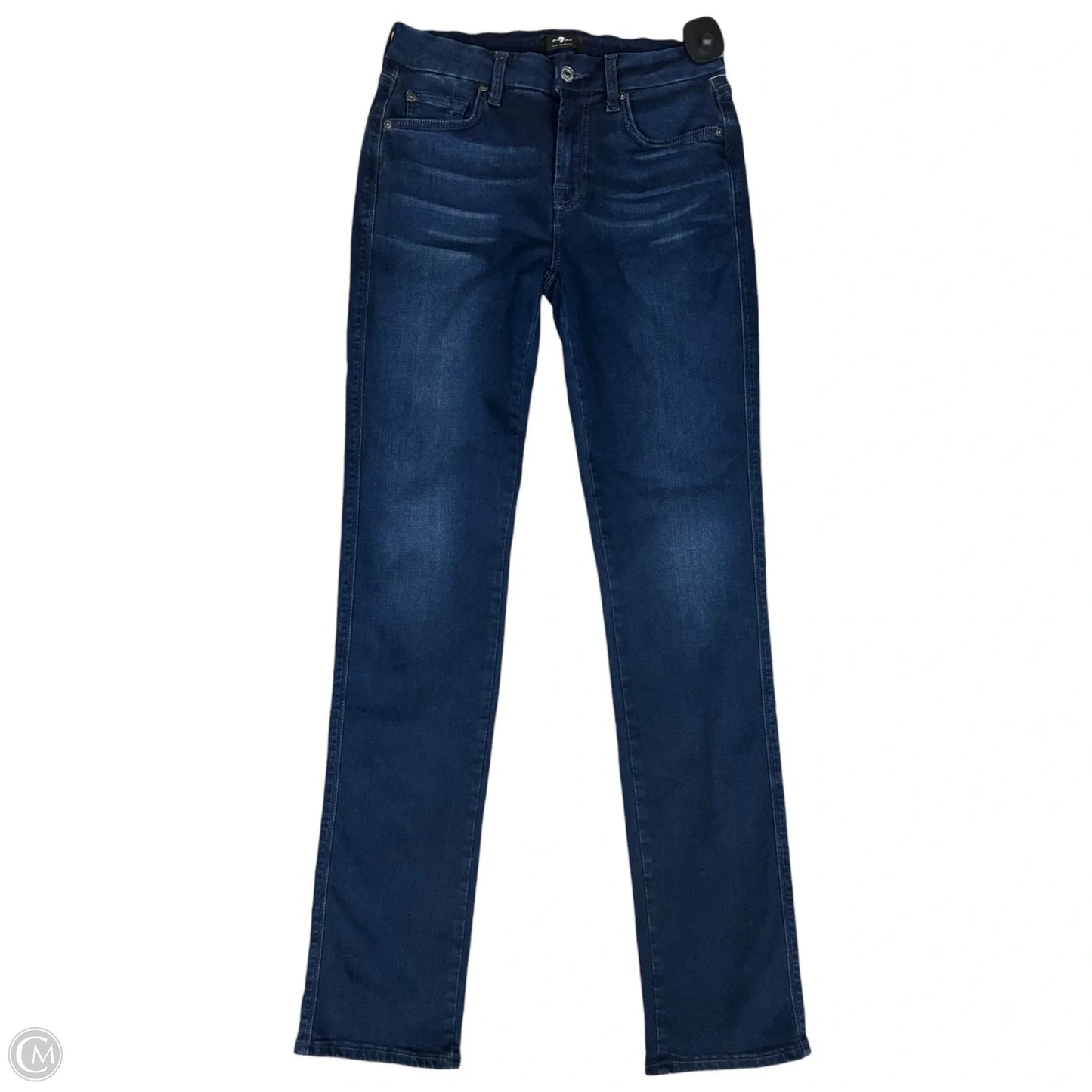Jeans Straight By 7 For All Mankind In Blue Denim, Size: 6