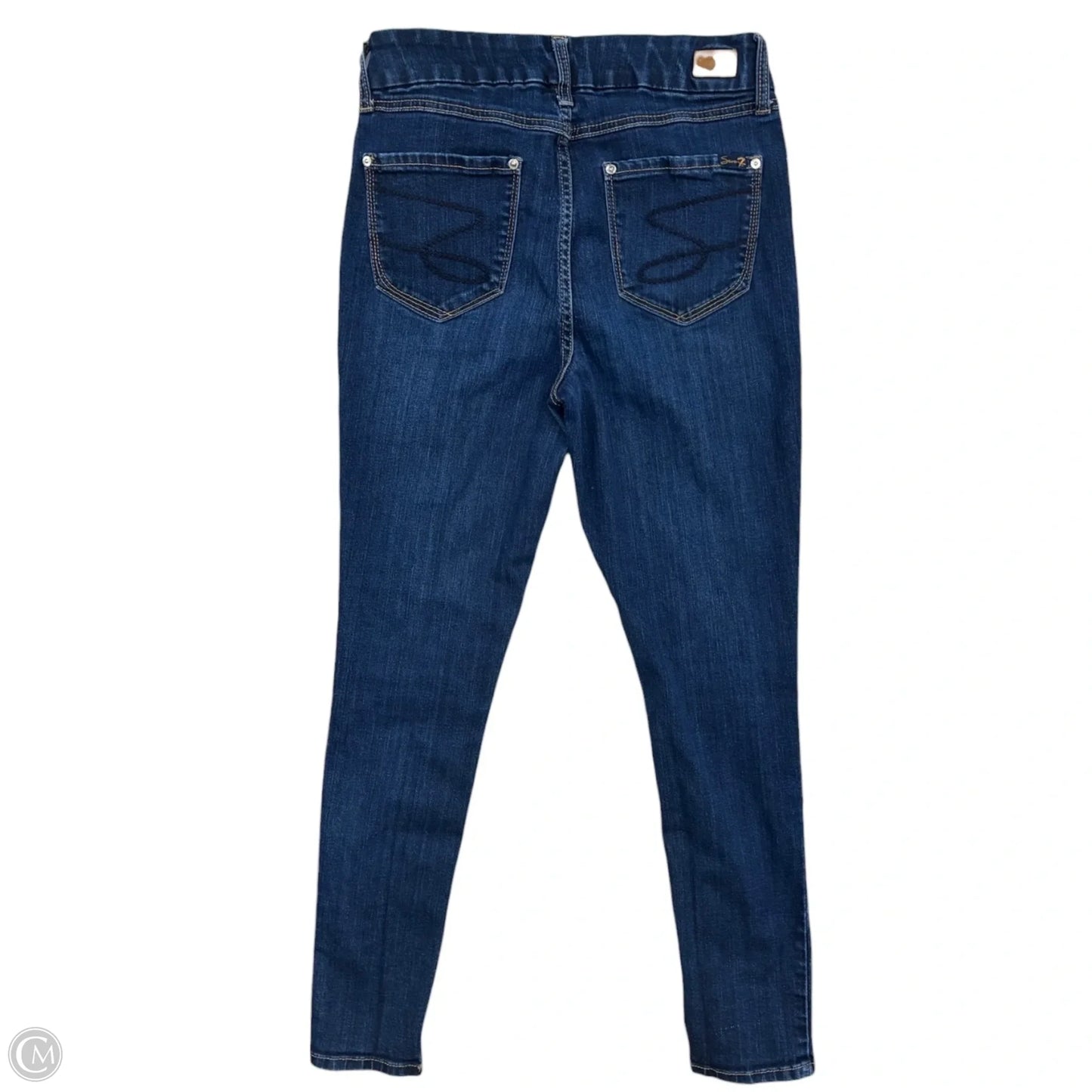 Jeans Skinny By Seven 7 In Blue Denim, Size: 6