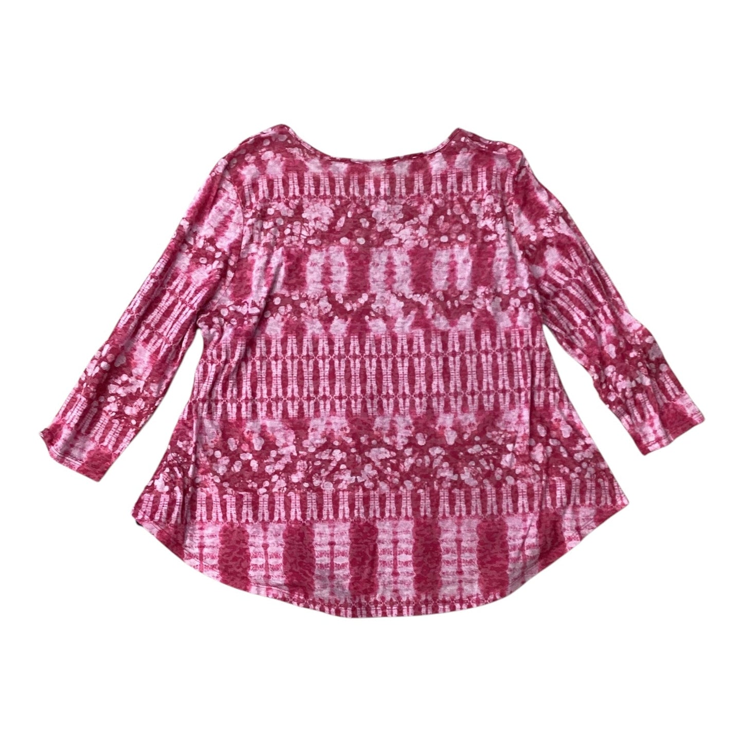 Top 3/4 Sleeve By Ruby Rd In Pink, Size: L