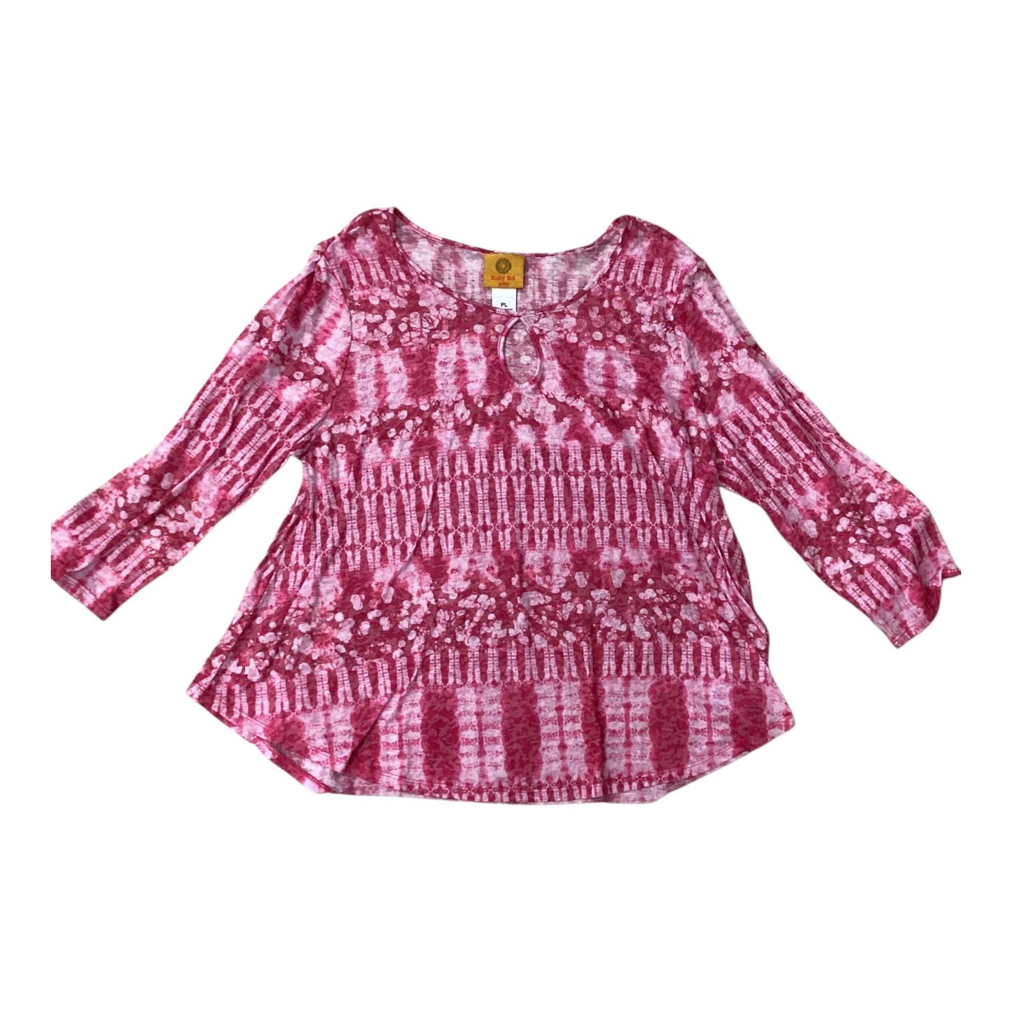 Top 3/4 Sleeve By Ruby Rd In Pink, Size: L