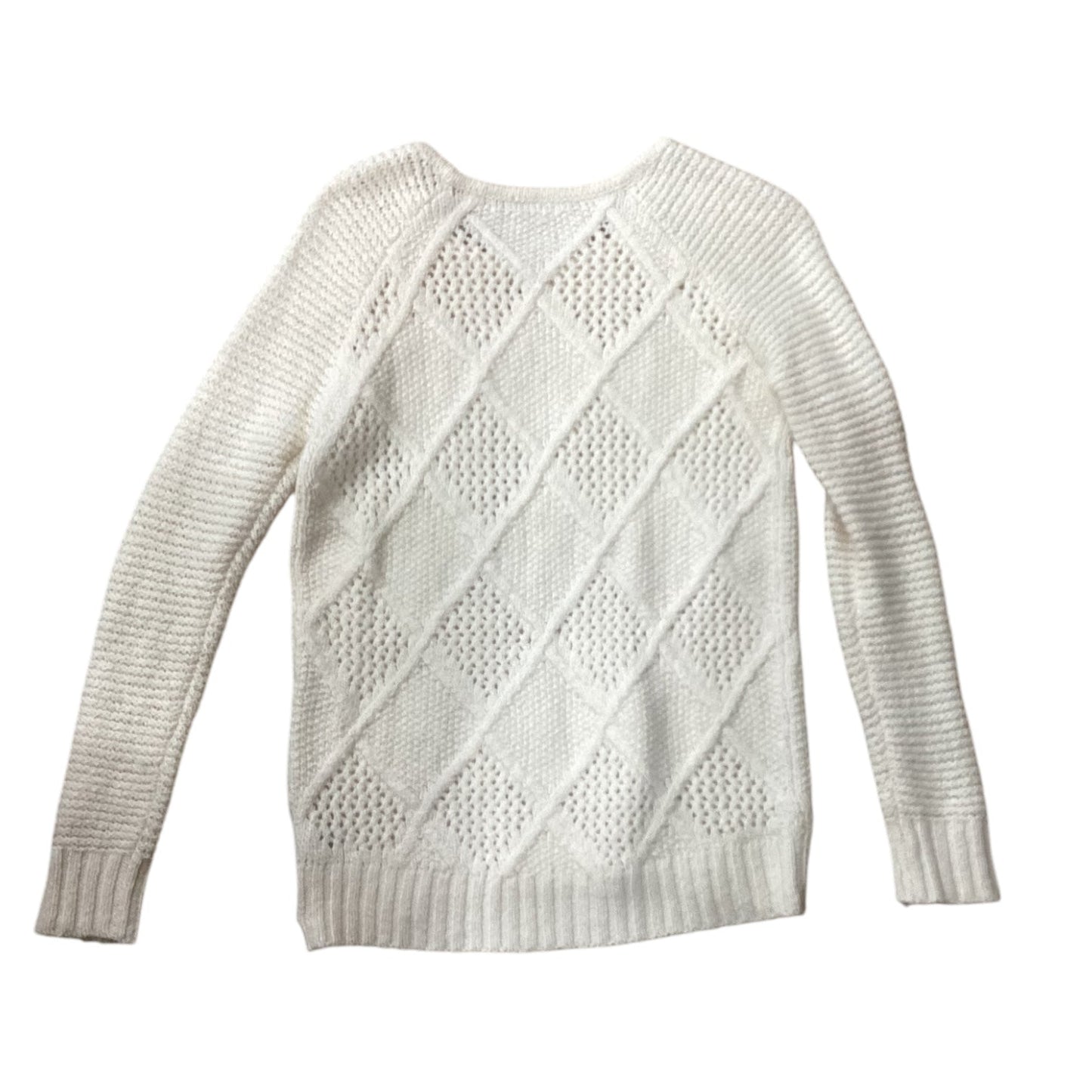 Sweater By American Eagle In Cream, Size: Xs