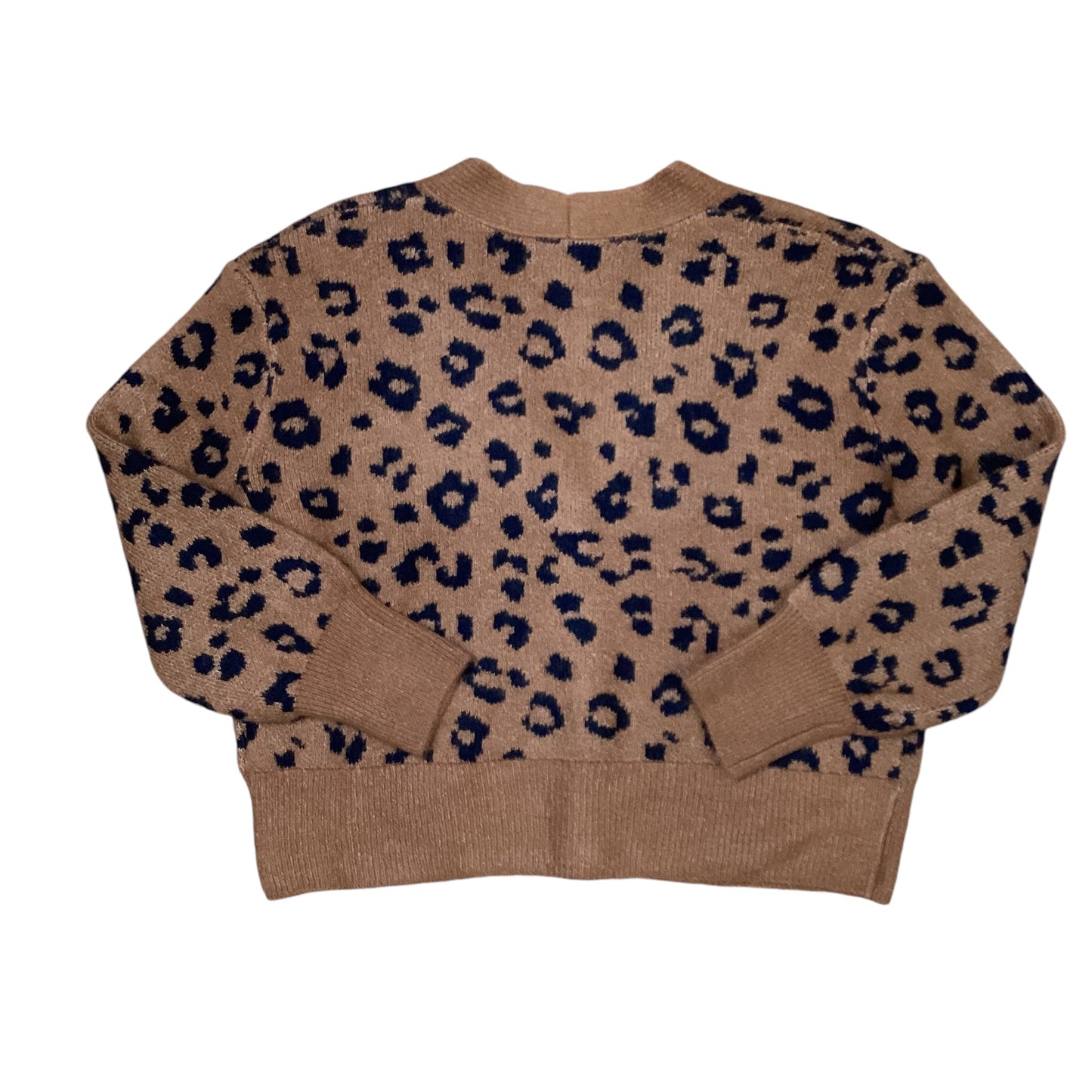 Sweater Cardigan By Old Navy In Animal Print, Size: S