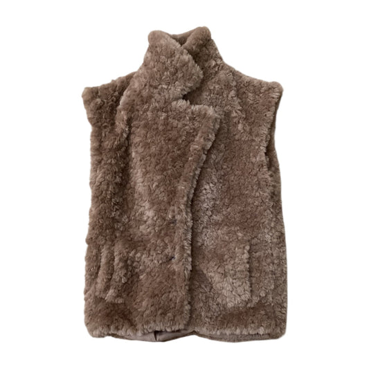 Vest Faux Fur & Sherpa By Forever 21 In Brown, Size: S