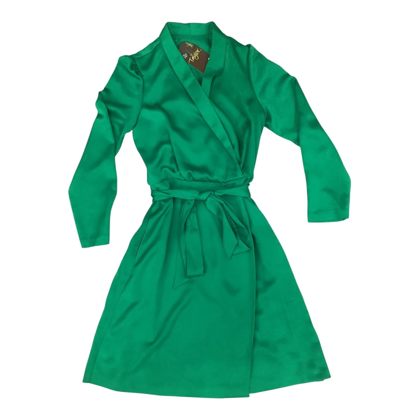 Dress Party Midi By Taylor In Green, Size: S