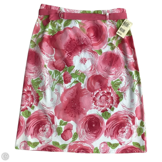Skirt Midi By Susan Bristol In Floral Print, Size: 6