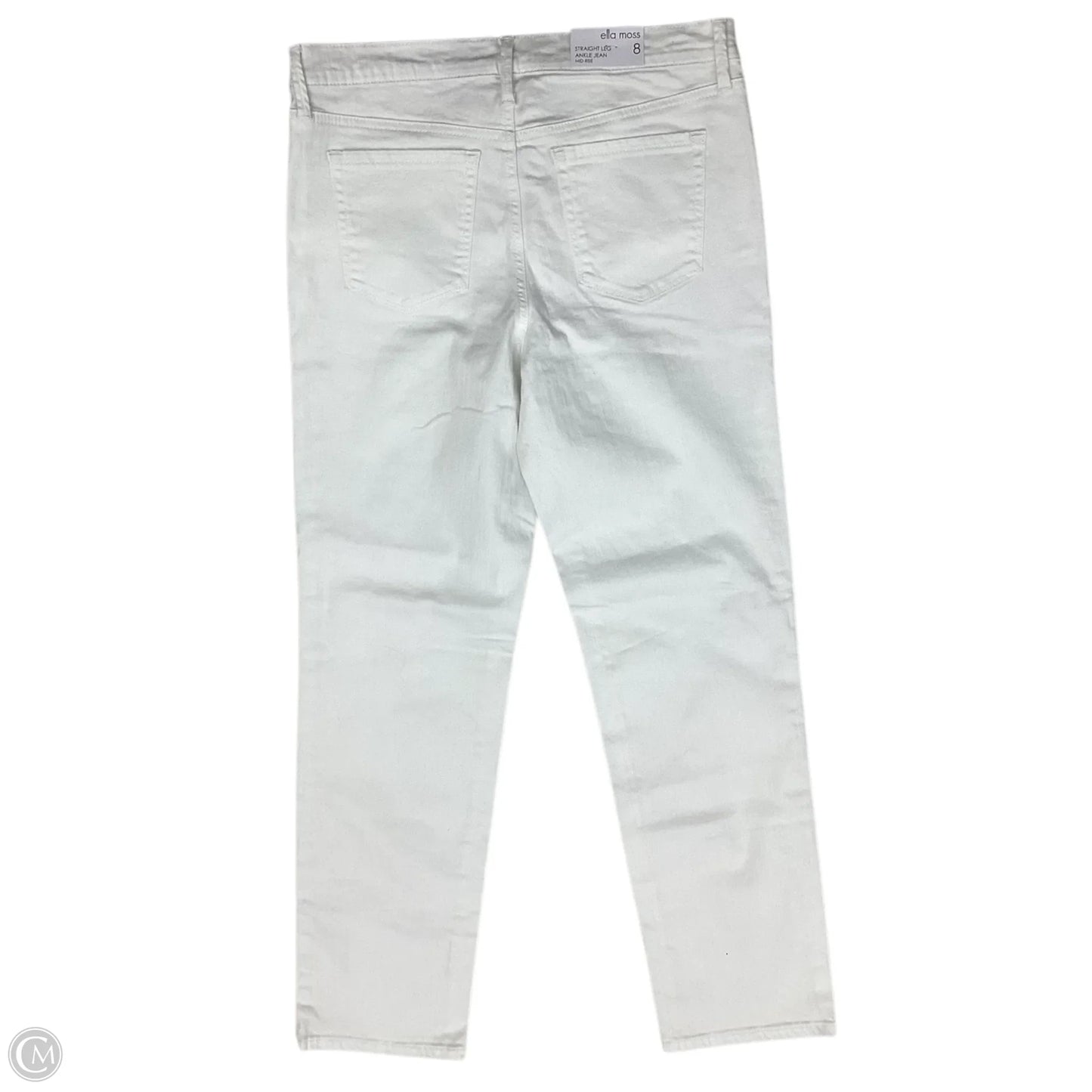 Jeans Straight By Ella Moss In White, Size: 8