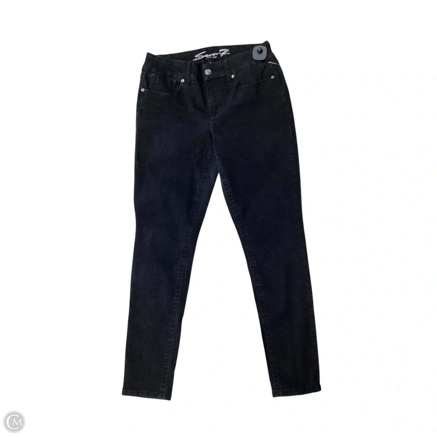 Jeans Skinny By Seven 7 In Black, Size: 12