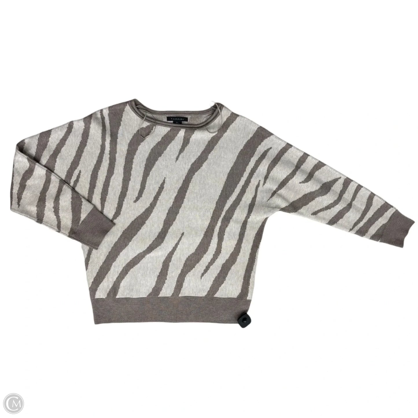 Sweater By Tahari In Tan, Size: L