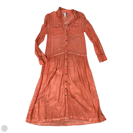Dress Casual Maxi By Pilcro In Orange, Size: Xs