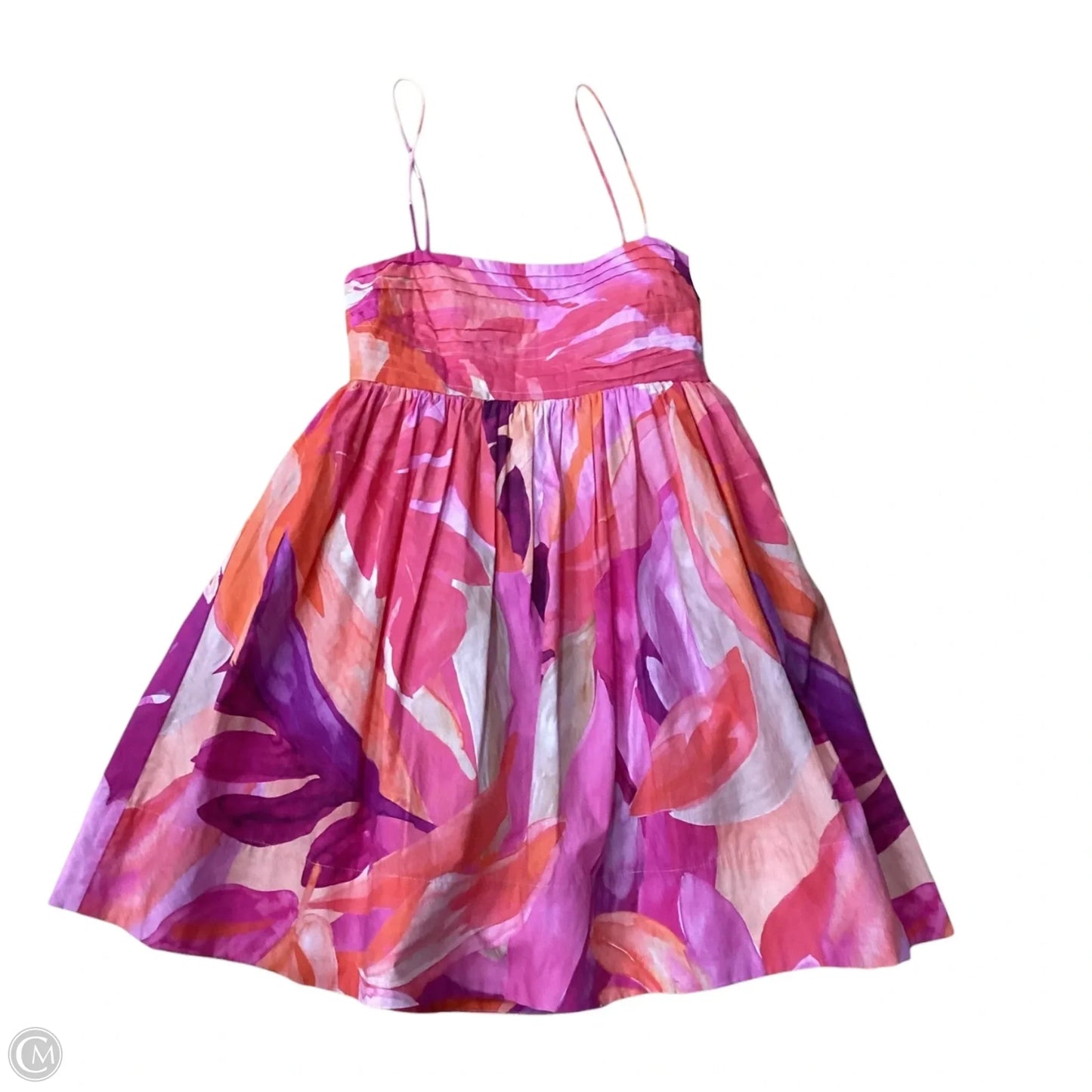 Dress Party Short By H&m In Orange & Pink, Size: Xs