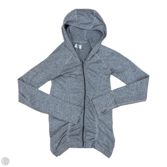 Athletic Top Long Sleeve Hoodie By Athleta In Grey, Size: Xs