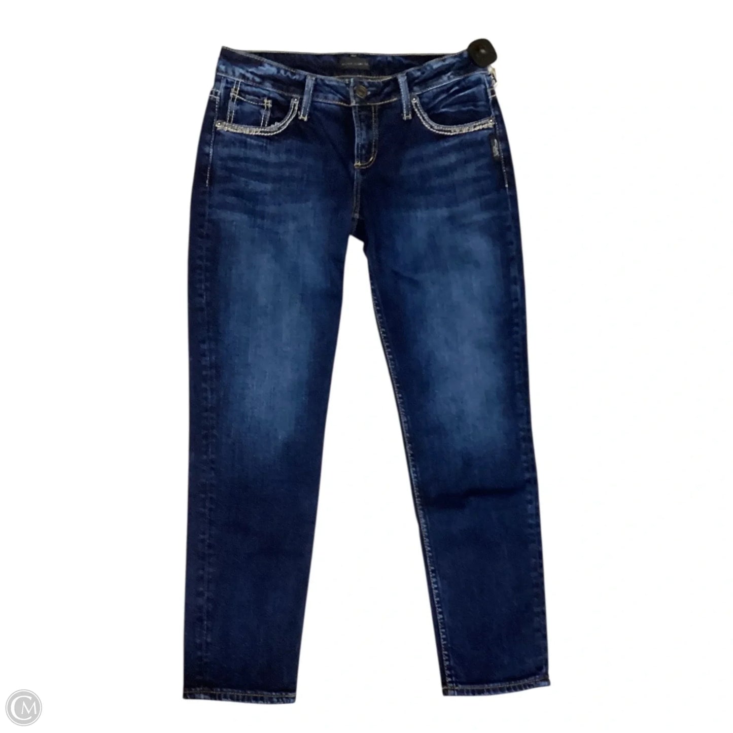 Jeans Straight By Silver In Blue, Size: 4