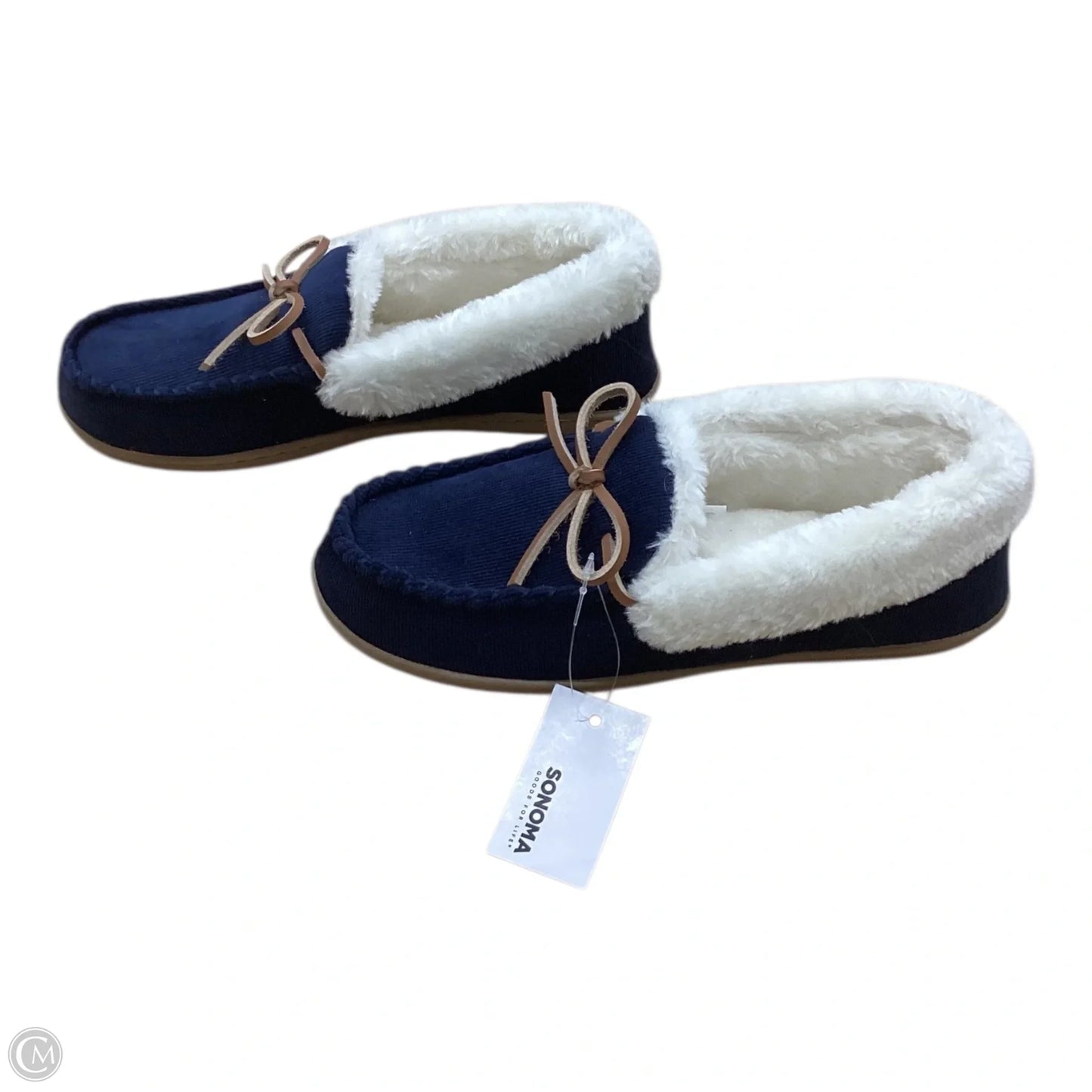 Slippers By Sonoma In Blue & Cream, Size: 7.5
