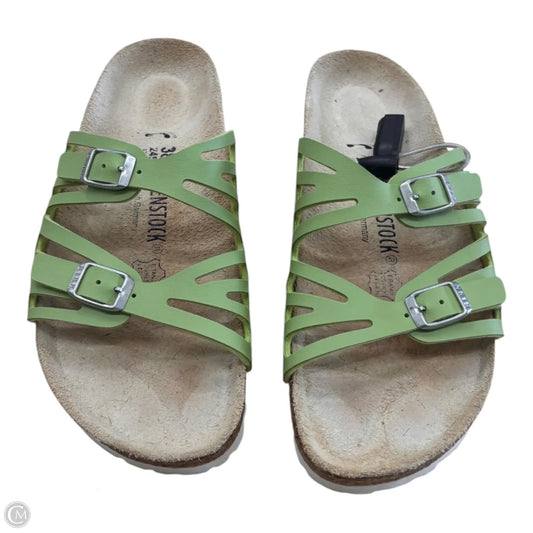 Sandals Flip Flops By Birkenstock In Green, Size: 7