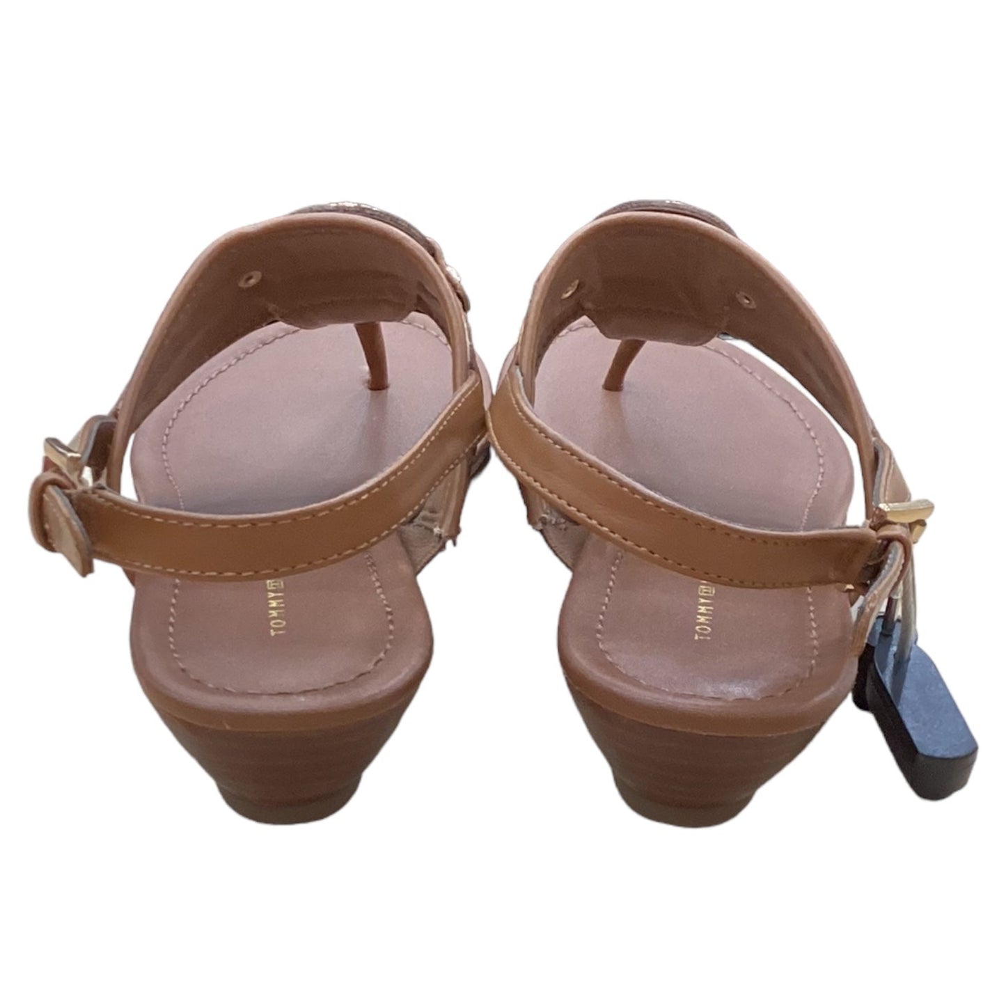 Brown Sandals Flats Tommy Hilfiger, Size 7.5
