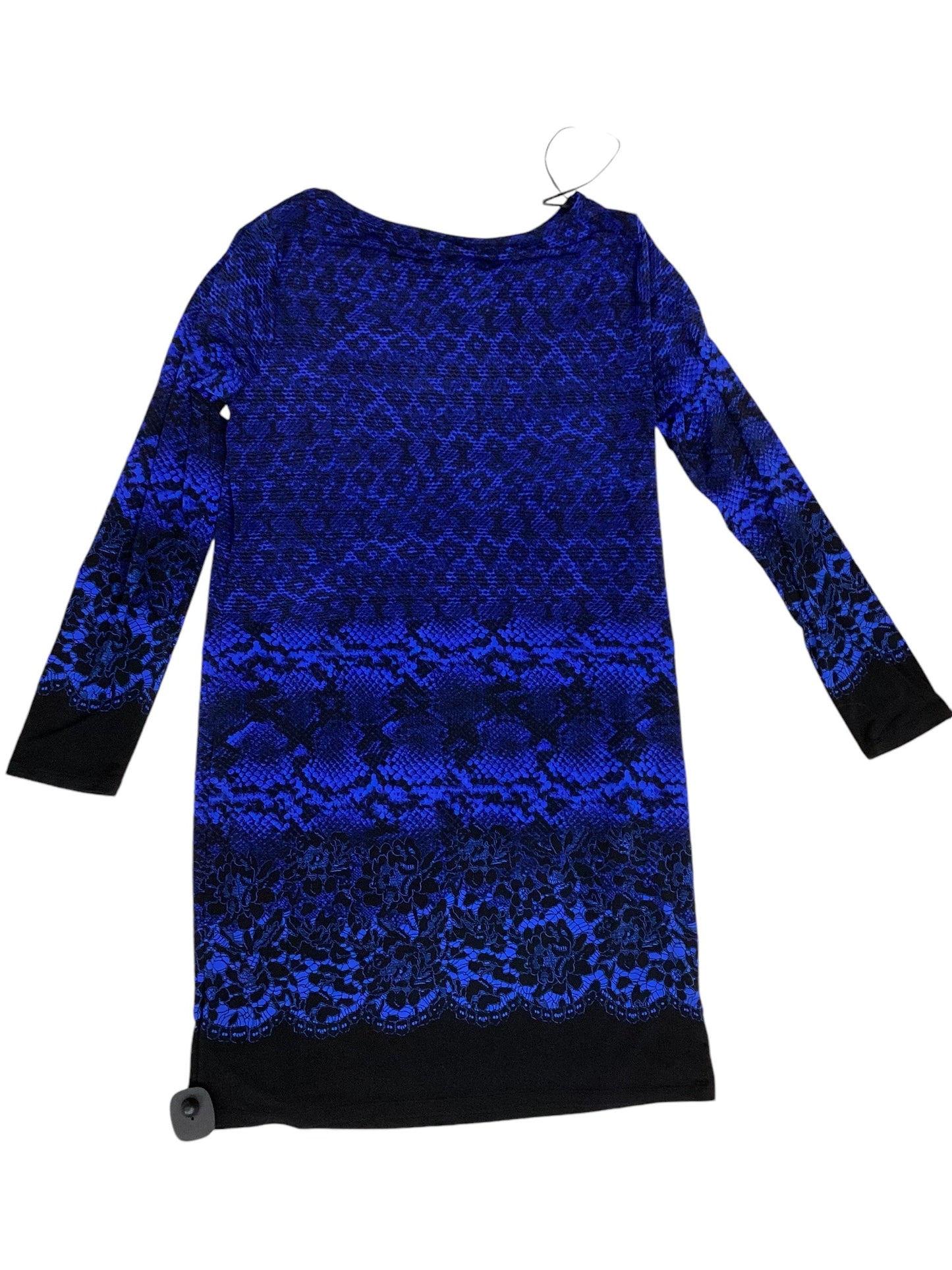 Dress Designer By Michael By Michael Kors In Black & Blue, Size: L