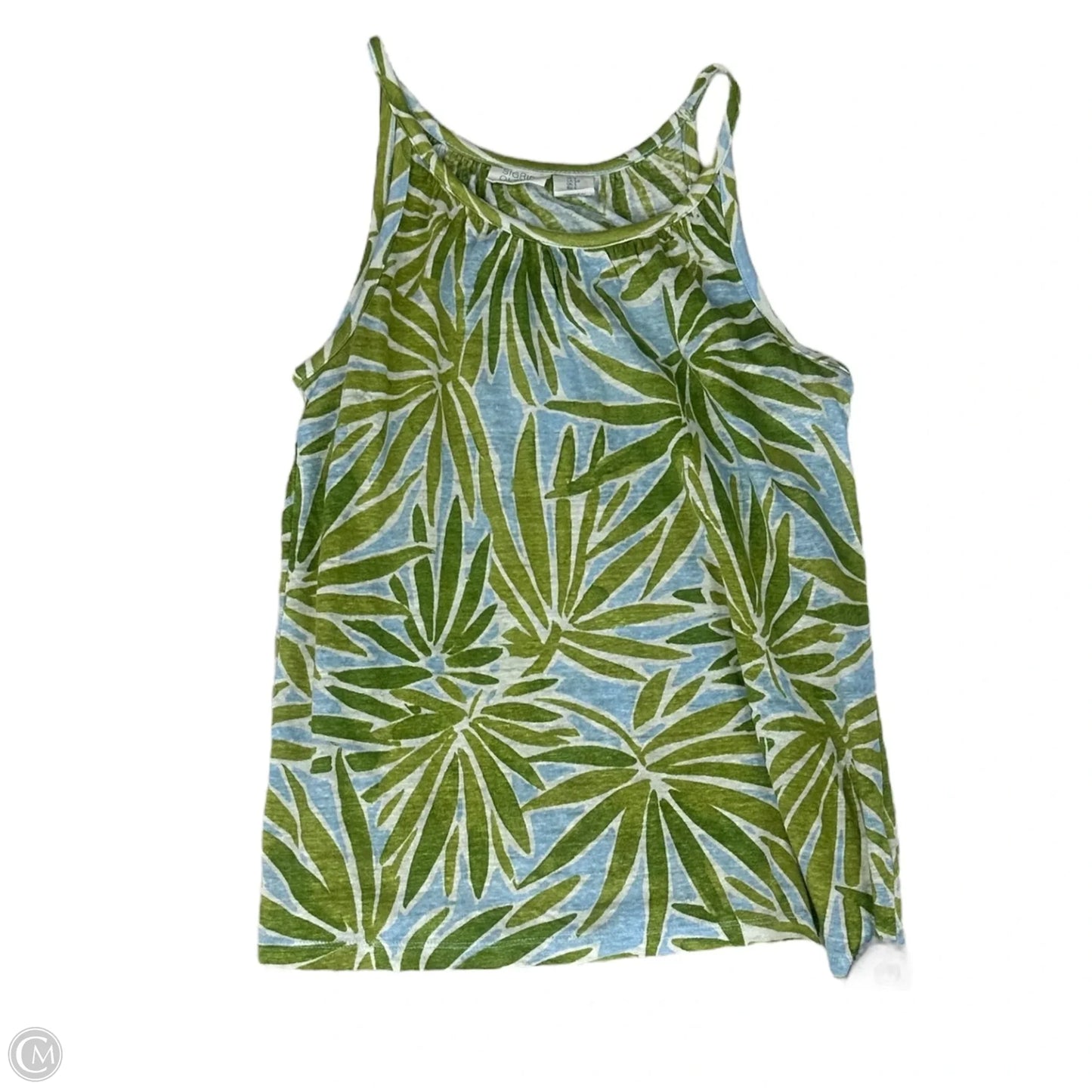 Top Sleeveless By Sigrid Olsen In Blue & Green, Size: S