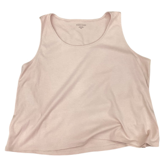 Top Sleeveless Designer By Eileen Fisher In Pink, Size: M