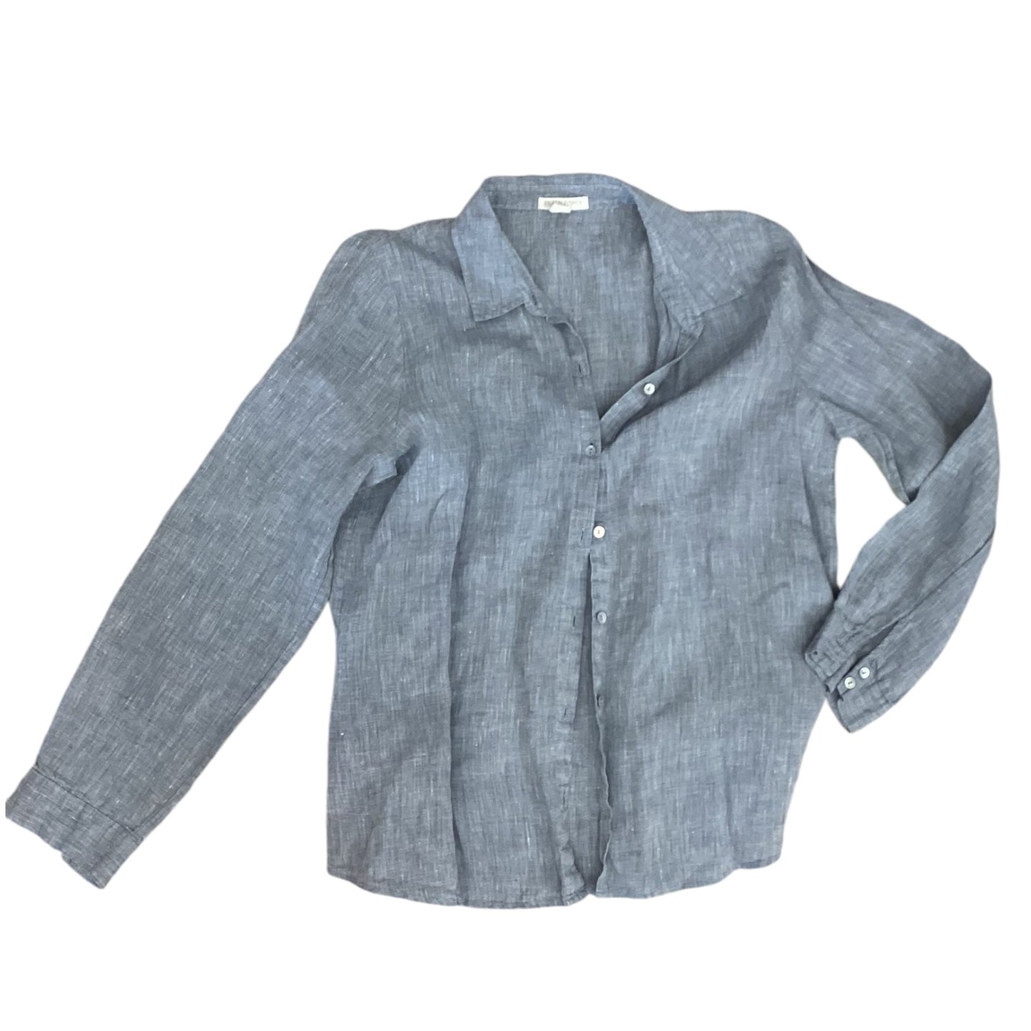 Top Long Sleeve Designer By Eileen Fisher In Grey, Size: Mp