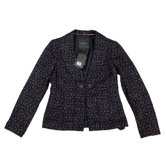 Blazer Designer By Classiques Entier In Black & Purple, Size: S