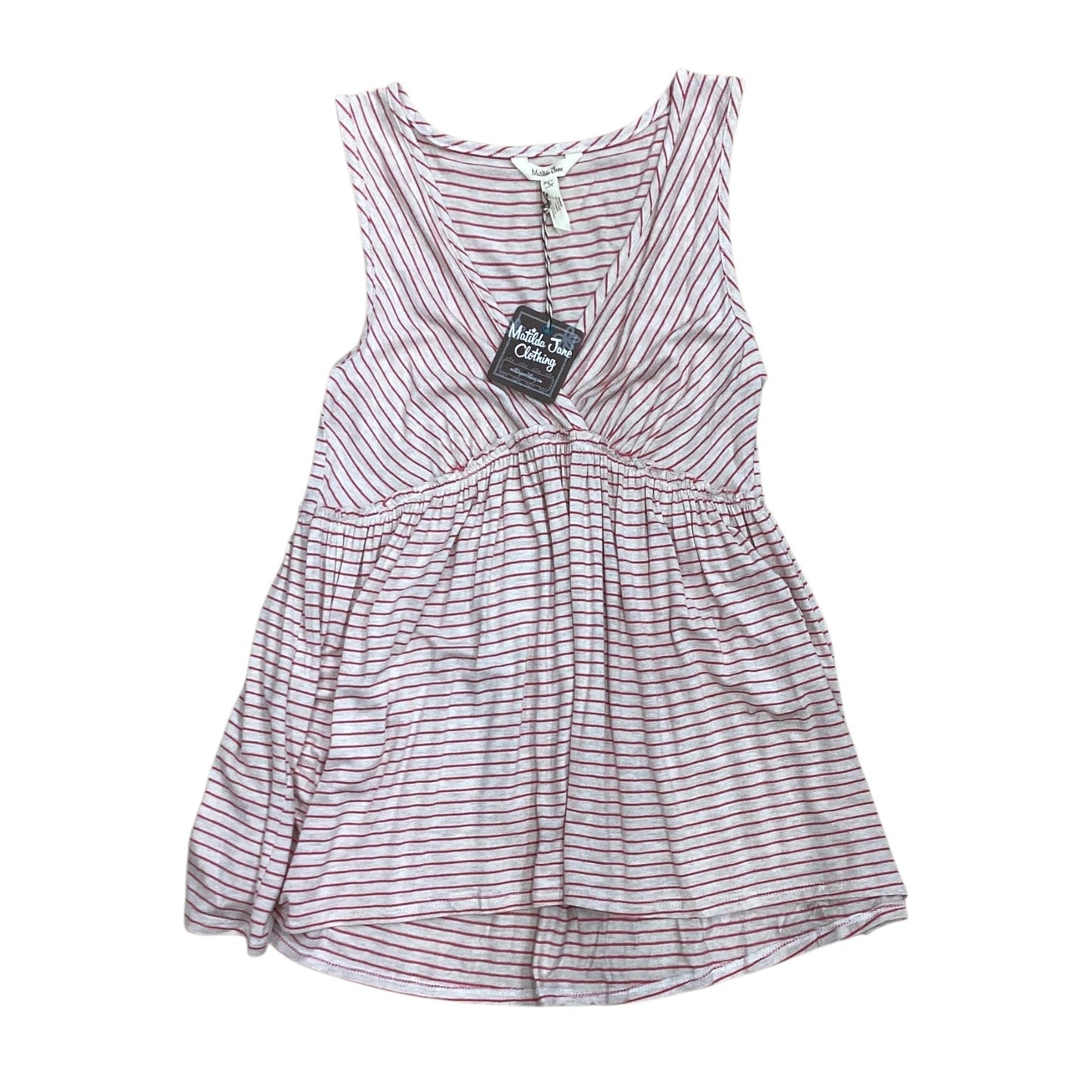 Tank Top Designer By Matilda Jane In Pink & Tan, Size: S