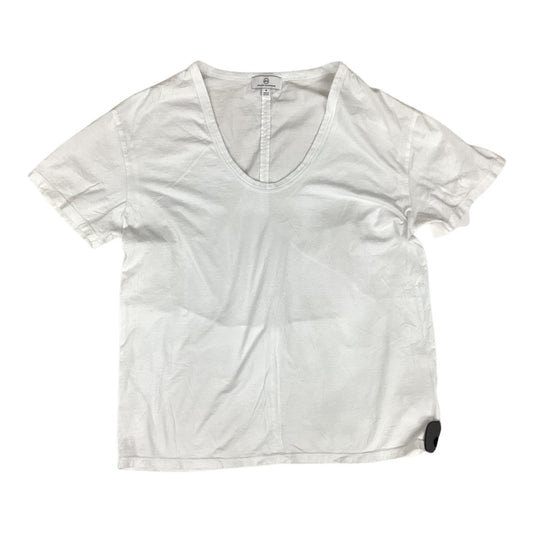 Top Short Sleeve Designer By Adriano Goldschmied In White, Size: S