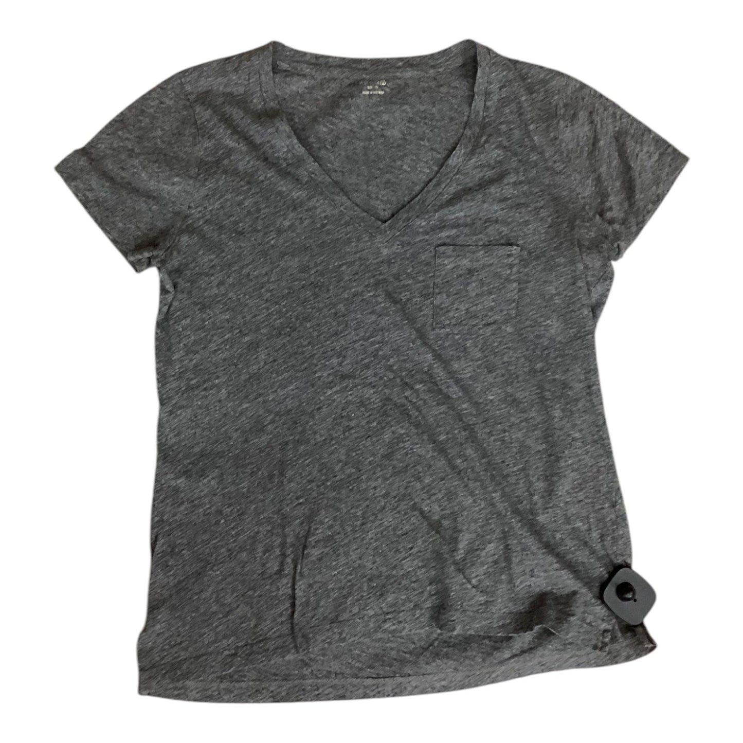 Top Short Sleeve Designer By Madewell In Grey, Size: S