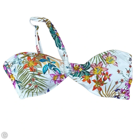 Swimsuit Top By Shade & Shore In Floral Print, Size: L
