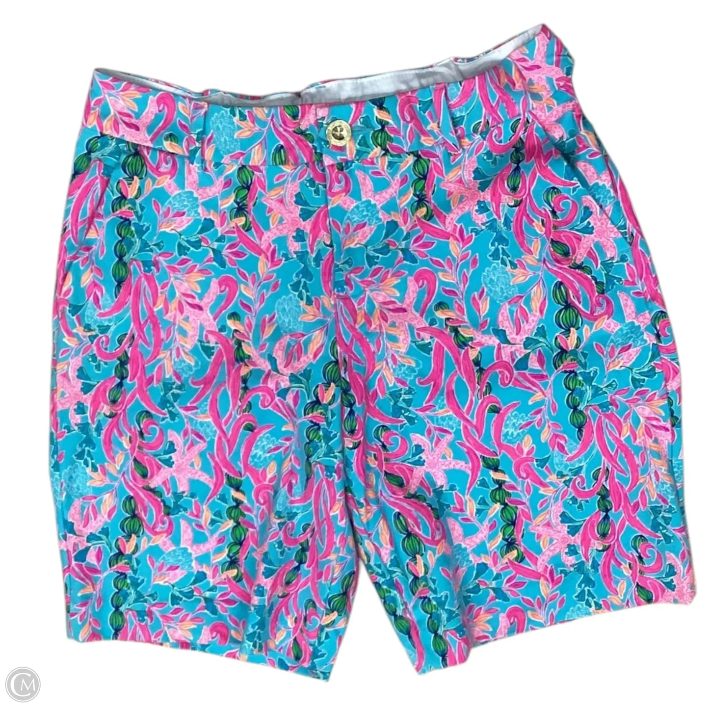 Shorts Designer By Lilly Pulitzer In Blue & Pink, Size: 8