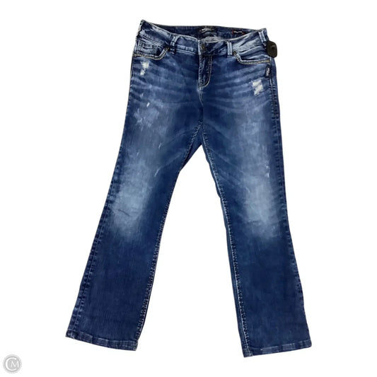 Jeans Boot Cut By Silver In Blue Denim, Size: 6