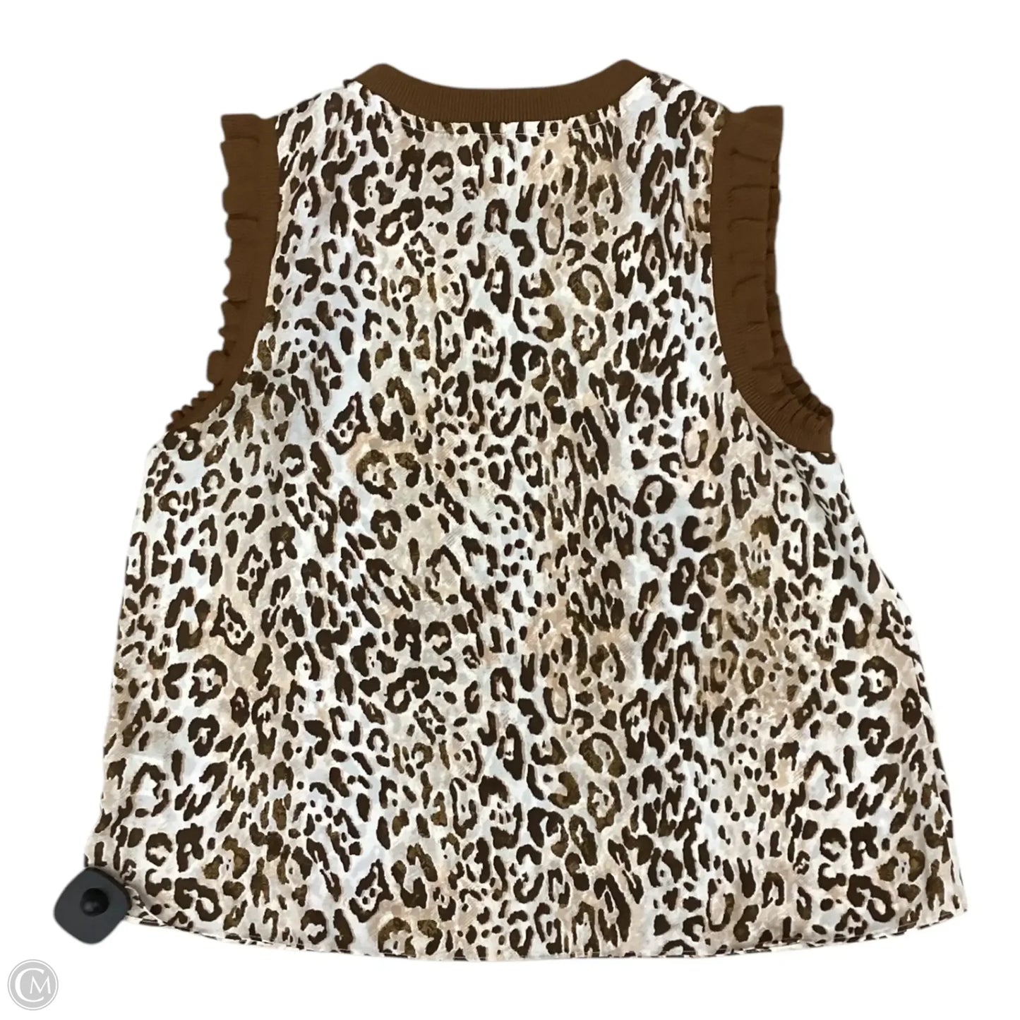 Top Sleeveless By Current Air In Animal Print, Size: S