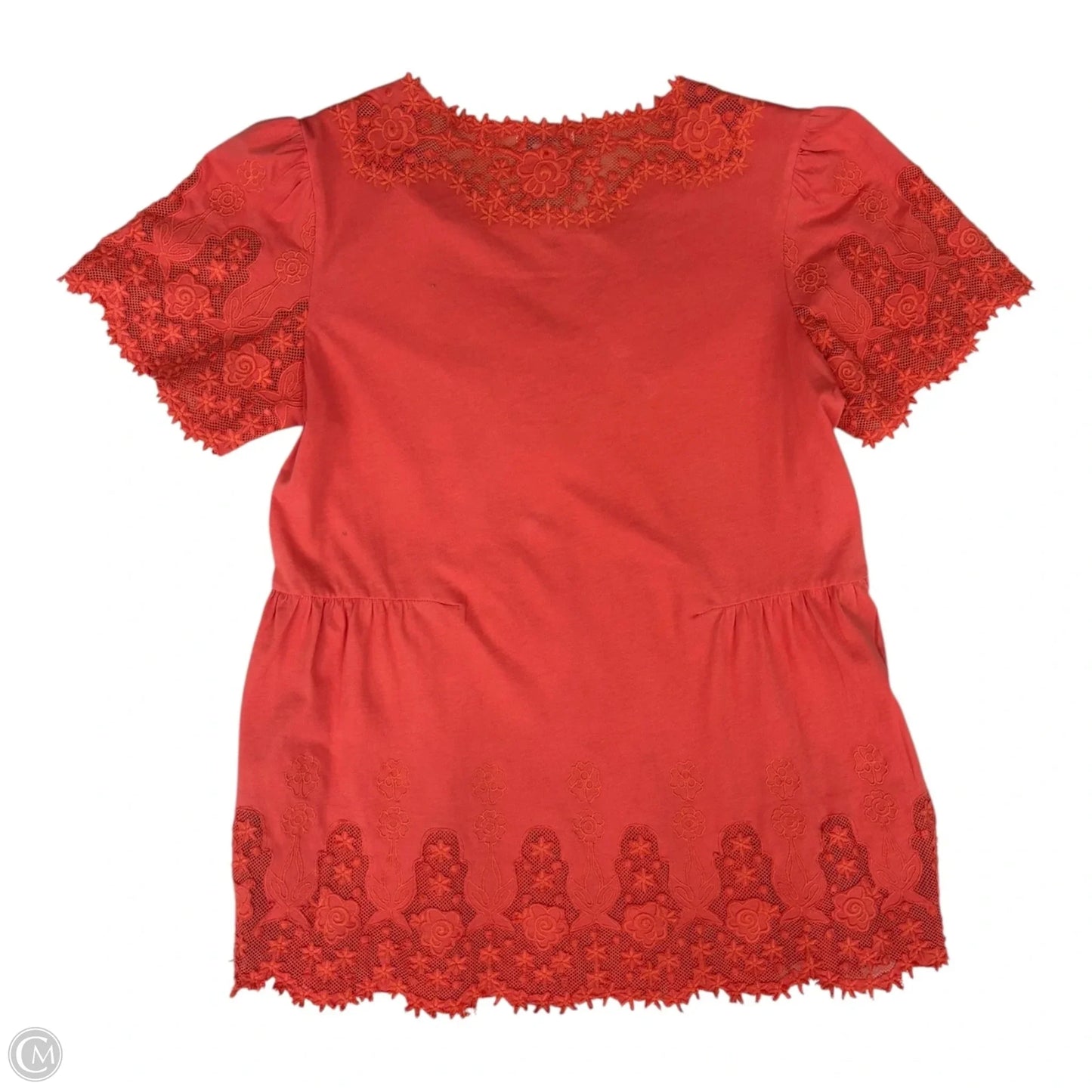 Top Short Sleeve By Sundance In Orange, Size: S