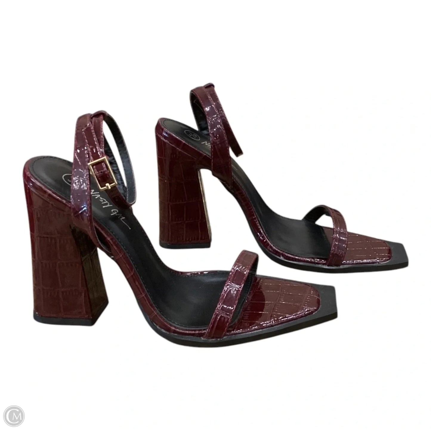 Shoes Heels Block By Nasty Gal In Red, Size: 6.5