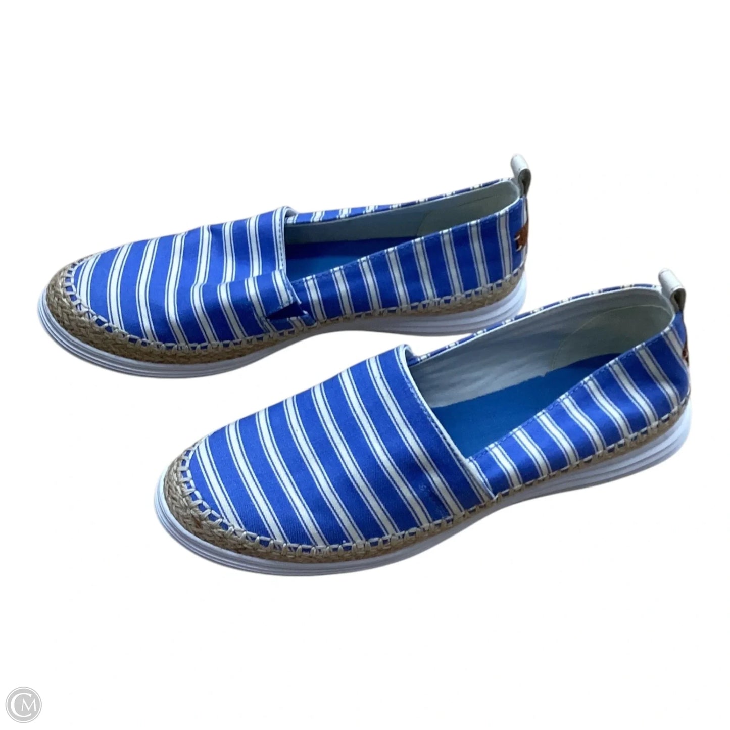 Shoes Flats By Cole-haan In Blue & White, Size: 10.5