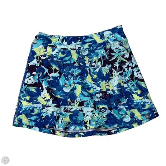 Athletic Skort By Title Nine In Blue & Green, Size: S