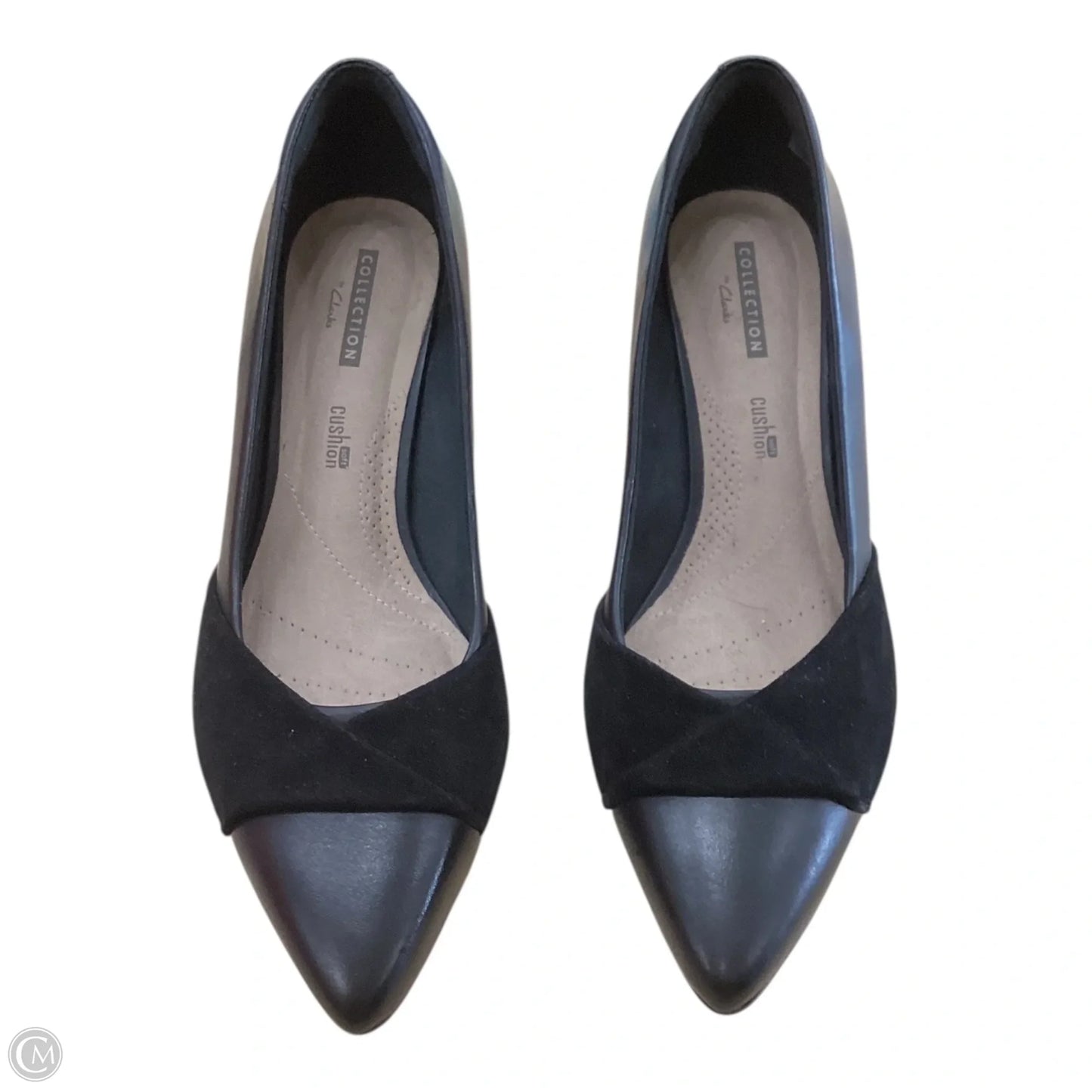 Shoes Heels Kitten By Clarks In Black, Size: 7.5